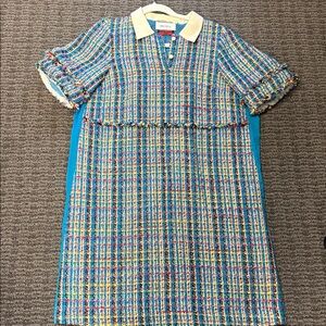 Colorful Tweed Dress